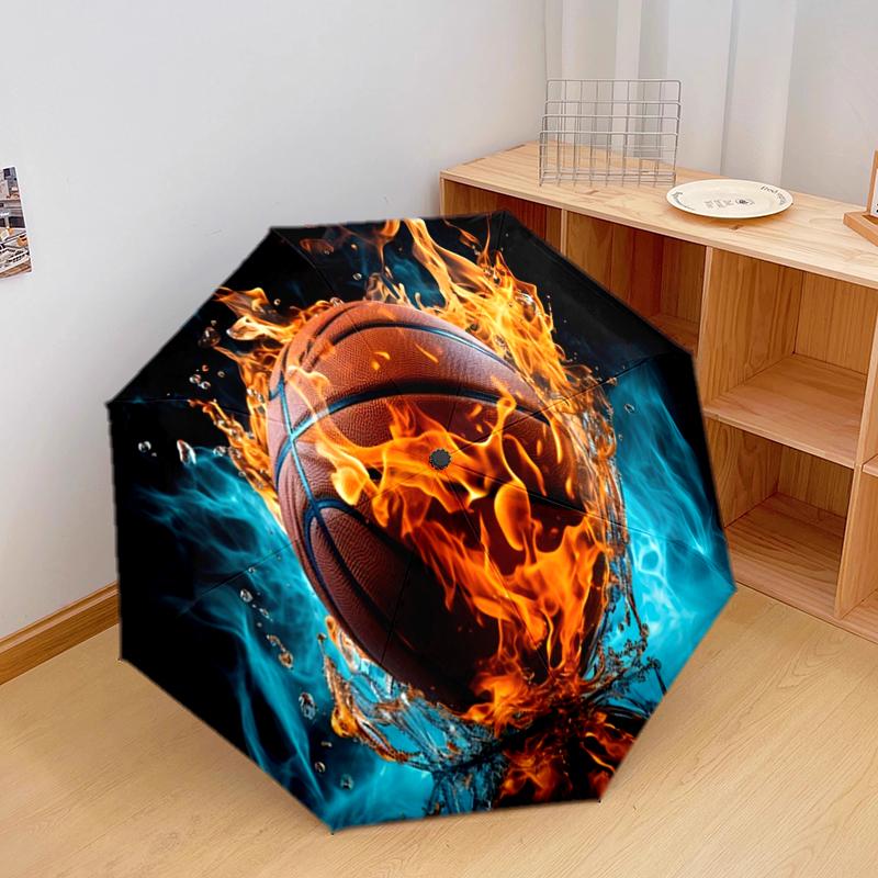 1PC Basketball Sport Umbrella Portable Folding Umbrella Iron Frame Hole Bone Structure Outdoor Home Umbrella A8