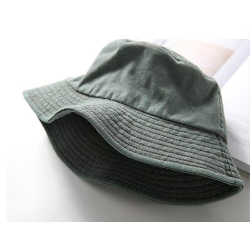 Foldable Denim Straw Hat Cotton Washed Outdoor Beach Panama Fisherman Hat Ladies Popular Bucket Hat