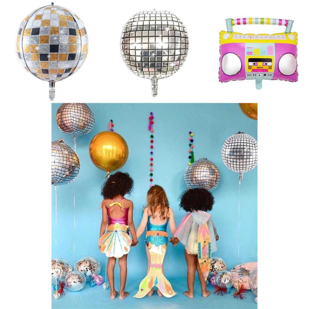 Grote discobal-heliumballonnen voor een schitterende nieuwjaarsfeestdecoratie in 2022.