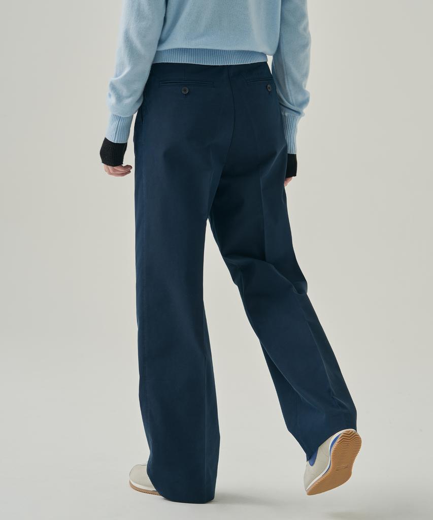 Deuloupisumeon Two-Tuck Wide Chino Pants [White]