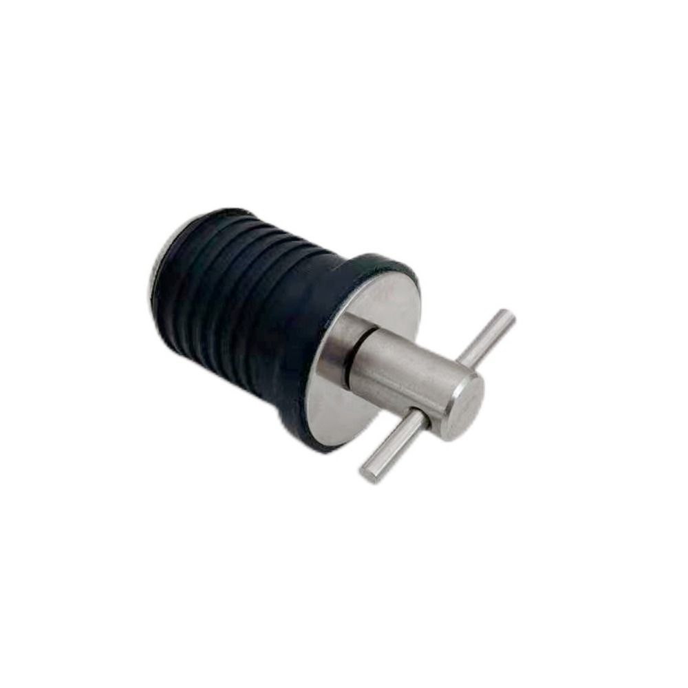 T-Handle Boat Drain Plug Twist -Turn Blockage Twist Locks Compact Marine Rubber Plugs Drainage