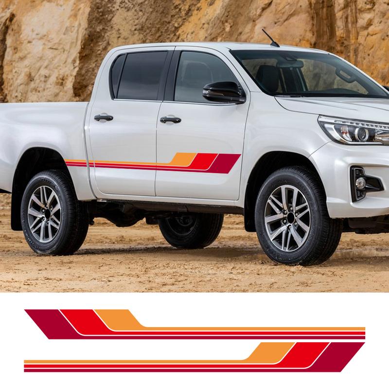 Car Sticker for Toyota Hilux Revo Vigo Rocco SR5 Door Side Colors Stripes Decor Decal Vinyl Film Cover Auto Tuning Accessories