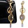 Keychain Pendant Sports Style Mini Racket Tennis Ball Design Key Chain Lightweight Bag Pendant Car Accessory
