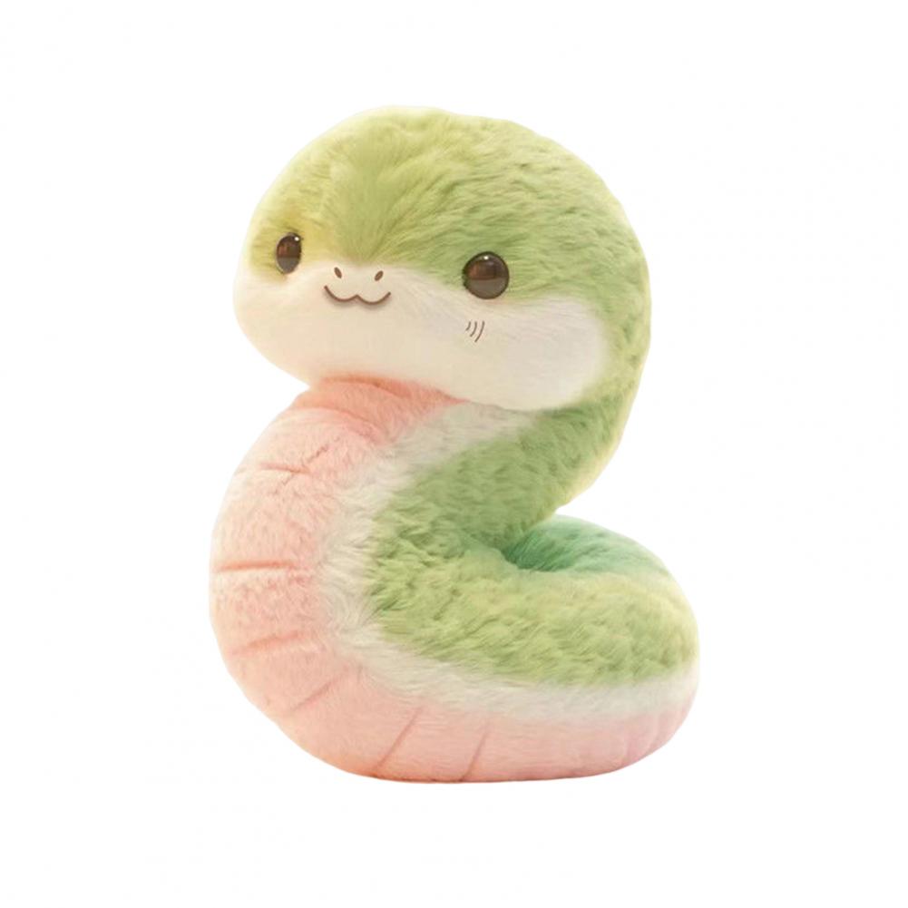 Chinese Zodiac Snake Plush Toy 25cm Soft Stuffed Doll Cute Zodiac Gift for Kids Adults Snake Theme