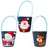 Christmas Bags Fabric Present Bags Santa Claus Tote Cheerful Decoration