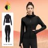 Liangsu Women's Autumn Winter Velvet Tracksuit Set