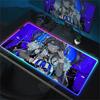 RGB Gaming Mouse Pad Anime Gamer Keyboard Pad VSPO Kagura Nana Desk Mouse Mat Speed Rubber Cartoon Motbook Computer PC Mousepad