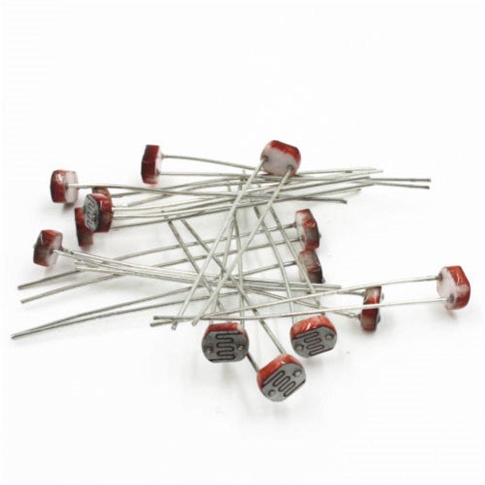 20/30/50PCS Top 5mm Resistance Photoresistor Light-Dependent Resistor Sensor GL5516