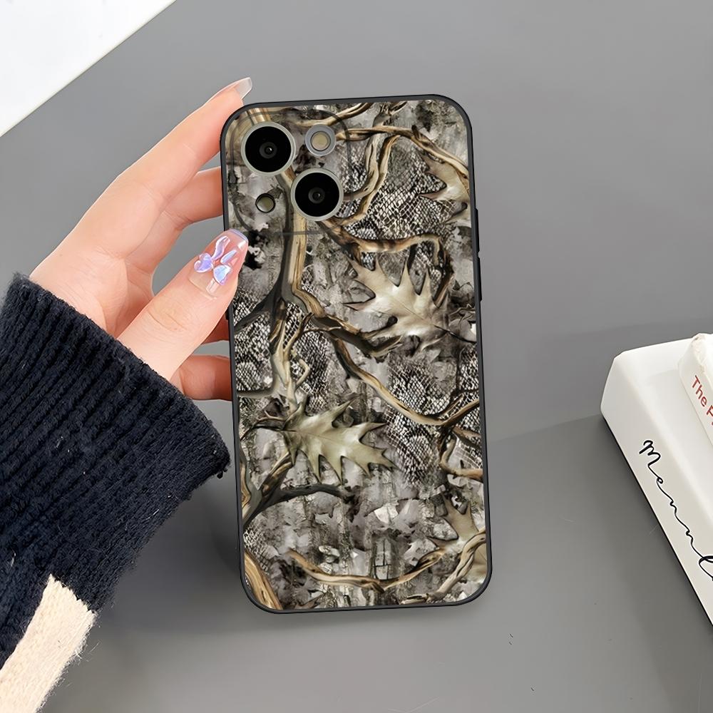 Deer Hunting Camo Phone Case For iPhone 18 16 Plus 15 14 Pro Max 13 Mini 11 12 Xr X Xs 6 7 8 SE Plus Back Cover