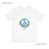 Peace Flowers Womens T Shirt Boho Summer Vibes Eco Friendly  Vintage Washed Graphic Fashion Streetwear Breathable Slightly