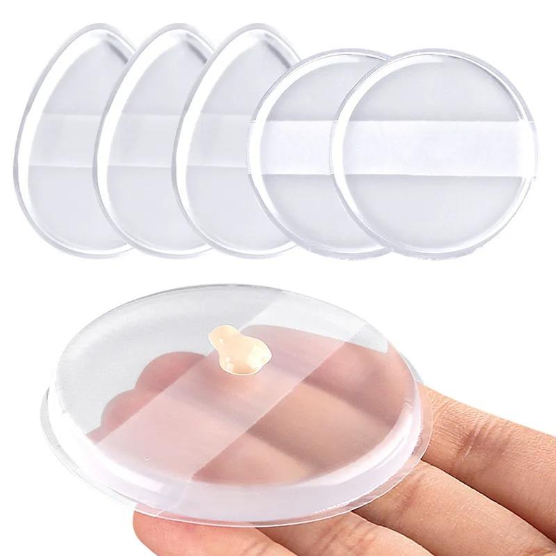 1pcs Soft Silicone Gel Powder Puff Sponge For Cosmetic Face Foundation BB Cream No Powder Eating Powder Cosmetic Puff Makeup Tools