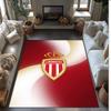 Monaco FC Soccer Football Pattern Soft Area Rug Non Slip Indoor Floor Carpet Sports Decor Mat for Bedroom