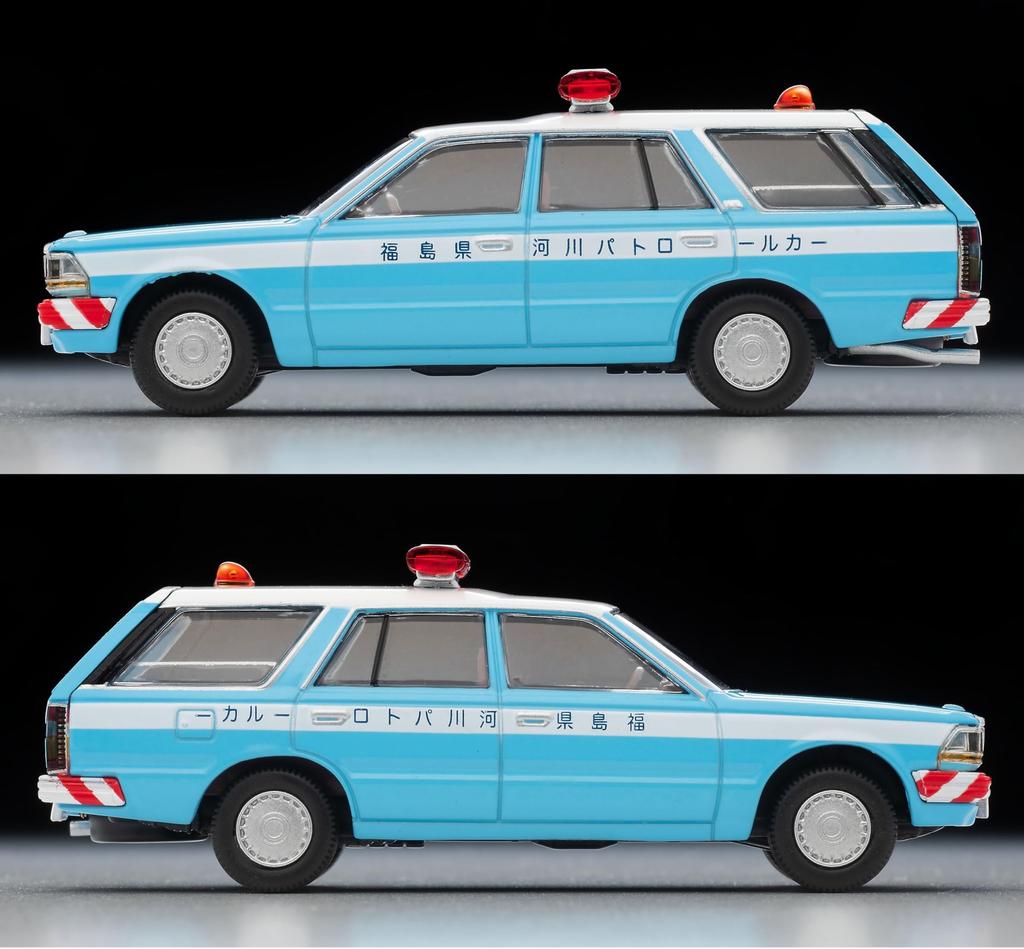 TOMYTEC Tomica Limited Vintage Neo Nissan Gloria Van River Patrol Car LV-N332a (Finished Product)