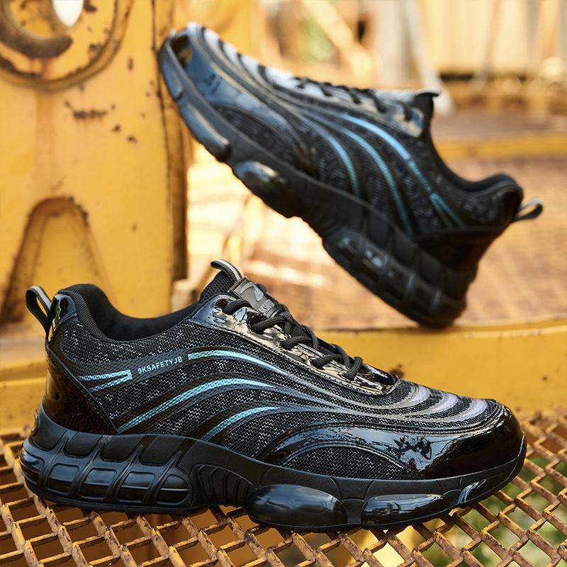 Steel Toe Work Safety Boots Comfortable Safety Man Shoes Industrial Safety Shoes Men for Work Light Weight Sneakers for Work
