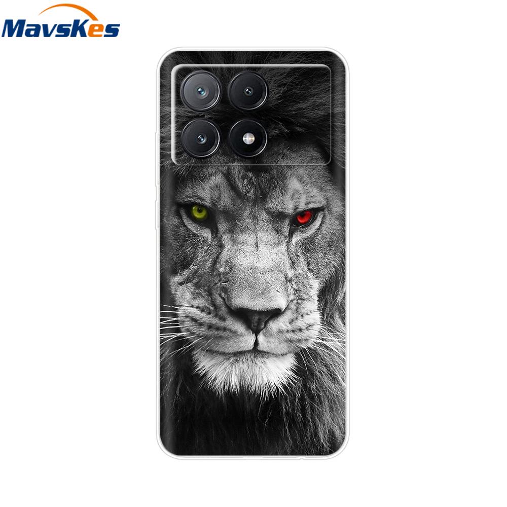 Mobile Phone Case For Poco X6 Pro Case Cover Cute Clear Soft Silicone Cases For Poco X6 Pro Case PocoX6 Pro Back Coque Fundas