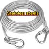 1SET Stainless Steel Clothesline, Portable, Ideal for Indoor/outdoor Laundry, Camping Accessories, Bathrooms and Dormitories