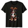 Bernese Dog Christmas Lights Holidays Unisexs TShirt Unisexs Tee Graphic Top