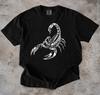 Vintage Scorpion Shirt, Glass Scorpion Graphic Tee, Y2K Tattoo Style T-Shirt, Gothic Alt Streetwear, Comfort Colors Gift Tee