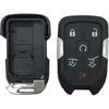 Replacement Key Fob Cover Case fit for Chevy Suburban Tahoe 2015 2016 2017 2018   GMC Yukon Keyless Entry Smart Remote Key Fob Shell (Black)