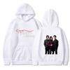 The Vampire Diaries Print Hoodie Unisex Pullover TV Show TVD Damon Stefan Elena Character Graphic Hooded Sweatshirt Casual Long Sleeve Streetwear