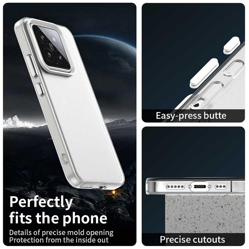 Para Capa Xiaomi 15 Capas Xiaomi Mi 15 Novas à Prova de Choque Traseira Cor Transparente Fosco Mate Transparente Fundas Xiaomi 15 Xiaomi15