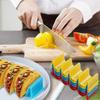 6 Stuks 4-Sleuven Taco Houder Standaard 6-Kleurige Tortilla Rek Premium Mexicaans Voedsel Display Houders Keuken