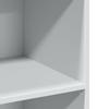 Credenza Bianca 70x41x124 cm Legno Ingegnerizzato