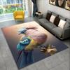 Exquisite Bird Flower Animal 3D Area Rug,Carpet Rug for Home Living Room Bedroom Sofa Doormat Kitchen Decor,Non-slip Floor Mat