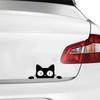 10pcs Scratch Covering Car Window Decals Waterproof Black White Funny Kitty Decals PET Removable Cat Peeking Stickers