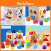Wooden Childrens Educational Shape Sorting Blocks With Building Toys For Early Learning Development