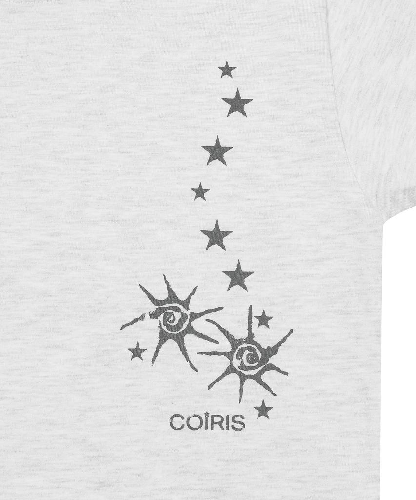 Koiliseu Hotaru Lettering Color Block Ringer Short Sleeve T-Shirt (2 Colors)