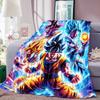 Dragon Ball Anime Print Blanket Warm  Comfortable Flannel Blanket for Bedrooms, Sofas, Beds, Chairs, Picnics, Travel-LXR16