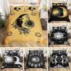 Comforter Mandala Sun And Moon Comforter Ties Exotic Style Black And White Botanical Floral Polyester Bedding Set