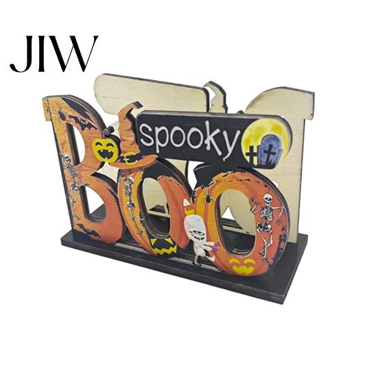 Decorative Napkin Organizer Halloween Wooden Holder, Cute Pastel Pumpkin Ghost Black Cat Tabletop Tissue Dispenser, Waterproof Holder