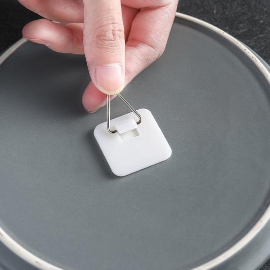 10Pcs Storage Hook Self-Adhesive Picture Hanger Easy Installation Hanging Hooks for Home Decorations