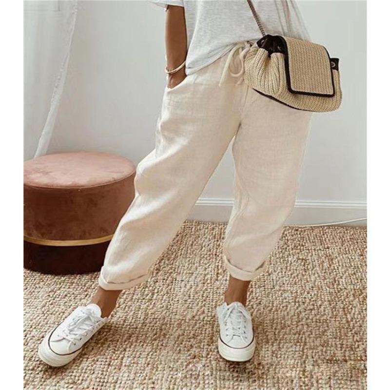 JPNTKYWomen's Fashion Casual Solid Color Print Pants & Capris