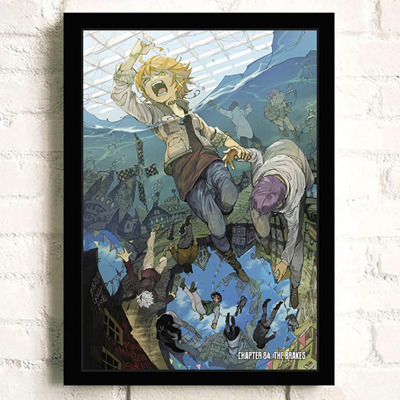 Popular 5D Diy Cross Stitch The Promised Neverland Painting Full Drill Cross-Stitch Crafts Kit Wall Sticker Home Decor