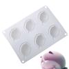 6 Cavity Silicone Cat Shaped Chocolate and Jelly Molds for Baking and Freezing Versatile Use In Oven or Freezer