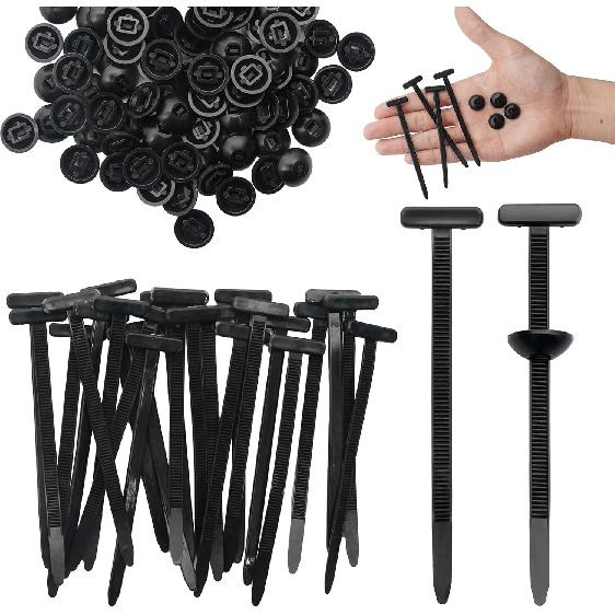 150 Pcs Multifunctional Universal Cable Tie Buckle, Heavy Duty Self-Locking Zip Ties Holder, Snap-Fit Nylon Fastening Clip For Car Repairs, Wire