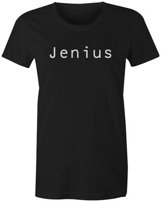 Tricou amuzant pentru femei Citat amuzant Slogan Imprimat Geniu Modă Popular - Jenius