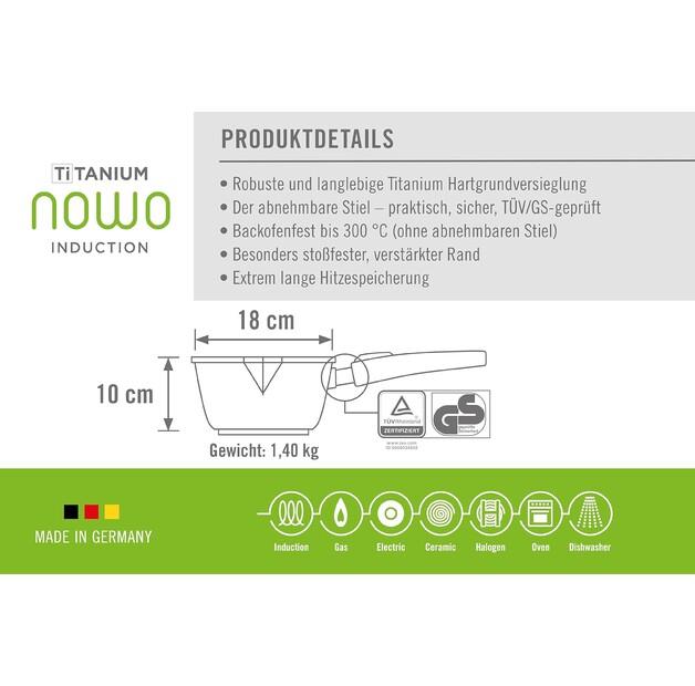 Woll Nowo Titanium Induction 18cm 2l Saucepan (1118ILL)