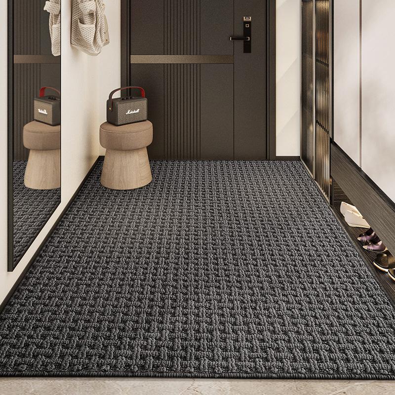 Modern Simple Entry Door Dust Removal Non-slip Mat Polypropylene Household Door Wear-resistant Plain Carpet Foot Mat