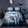 Comforter White Dragon Horse 3D Unicorn Bedding Set For Teens Kids Microfiber Western Cowboy Comforter