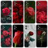 Rote Rose Blumen Handyhülle für iPhone Samsung Galaxy Redmi Xiaomi Oppo OnePlus Note SA 7 8 9 10 11 12 13 14 20 21 22 23 53 54 Pro Max Plus Ultra