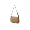Nischen-Lederhandtasche Frühling Metallketten-Design Tasche Damen Einfache Pendeltasche Vielseitige Unterarmtasche