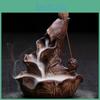 Burner Lotus Ceramic Incense Backflow Smoke Waterfall Stick Holder Buddhist Aroma Censer Home Decor