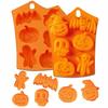 Halloween Vormen Anti-aanbak Siliconen Pompoenvorm Schedel Vleermuis Geest Vorm Chocolade Snoepvorm Bakken Cake Pudding Koekje Cupcakes