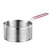 Stainless Steel Deep Fryer Basket with Handle Large Capacity Mesh Strainer for Frying