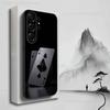 Poker Dream Ace Phone For Samsung S22,S25,S24,S23,Ultra,FE,Plus,S21,S20,S10,S9,Lite,Soft Silicone Black