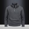Long-sleeved, Trendy and Versatile 450g Polar Fleece Double-sided Comfortable Velvet Stand Collar Jacket Half-zip Cardigan